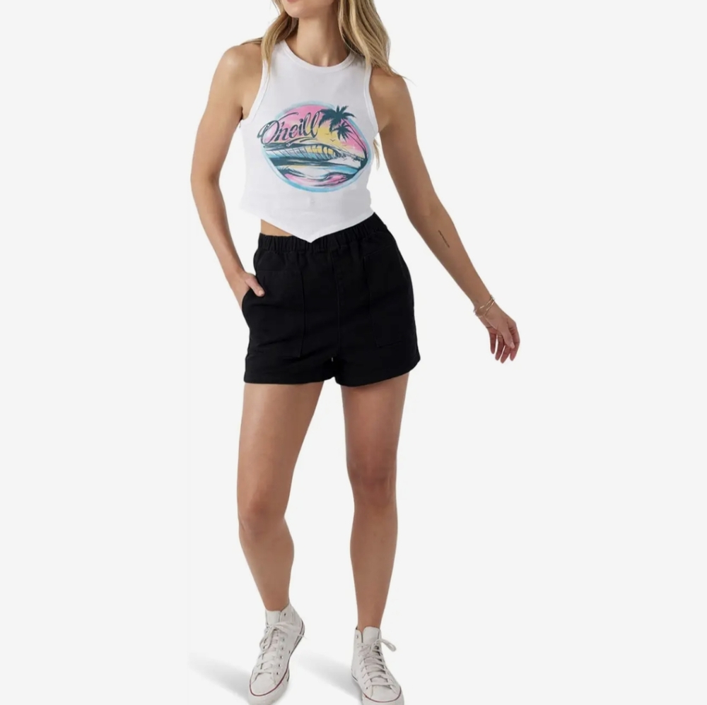 O'Neill Sonnet Pull On Black Denim Shorts